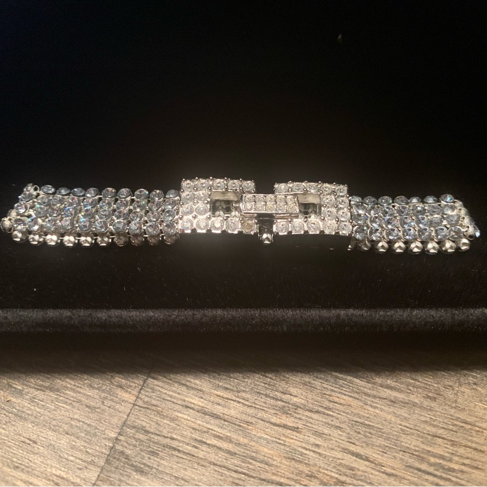 Swarovski 4 Row Mesh Super Sparkly Tennis Bracelet. - Picture 2 of 5